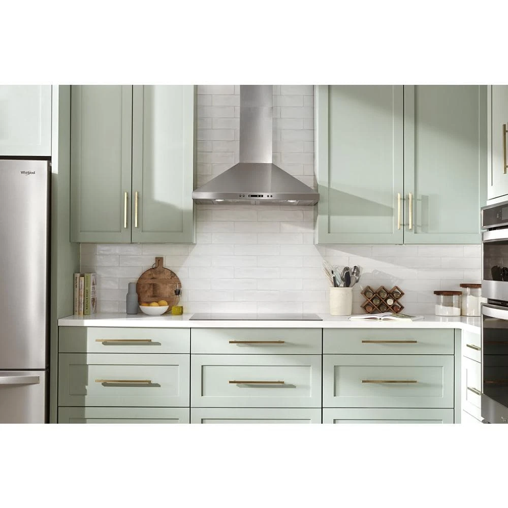 30" Curved Glass Island Mount Range Hood view 12