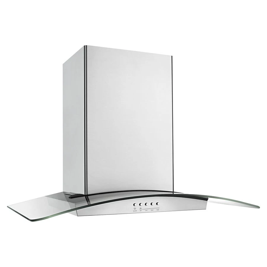 36" Modern Glass Island Mount Range Hood WVI75UC6DS