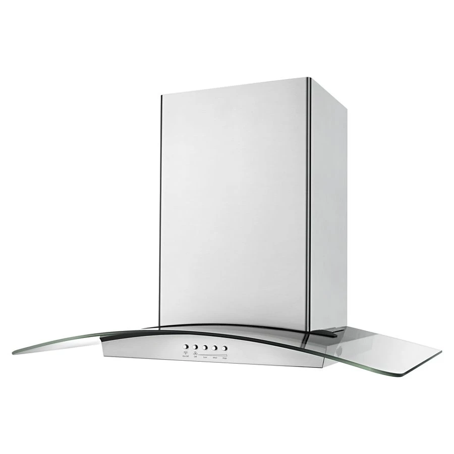 36" Modern Glass Island Mount Range Hood WVI75UC6DS