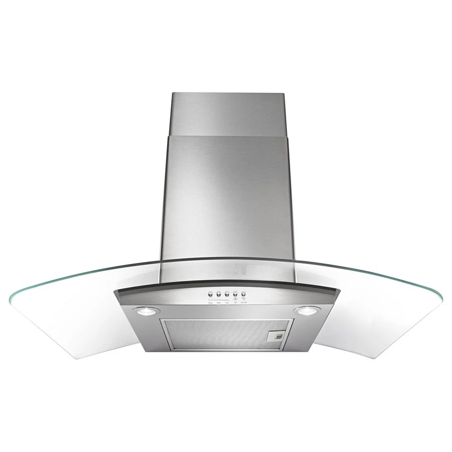 30" Concave Glass Wall Mount Range Hood WVW51UC0FS, product image 3 of 7