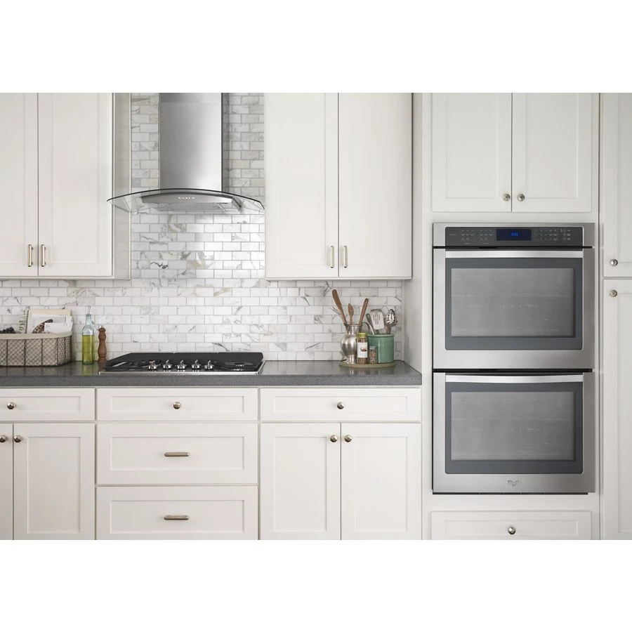 30" Concave Glass Wall Mount Range Hood WVW51UC0FS, product image 4 of 7