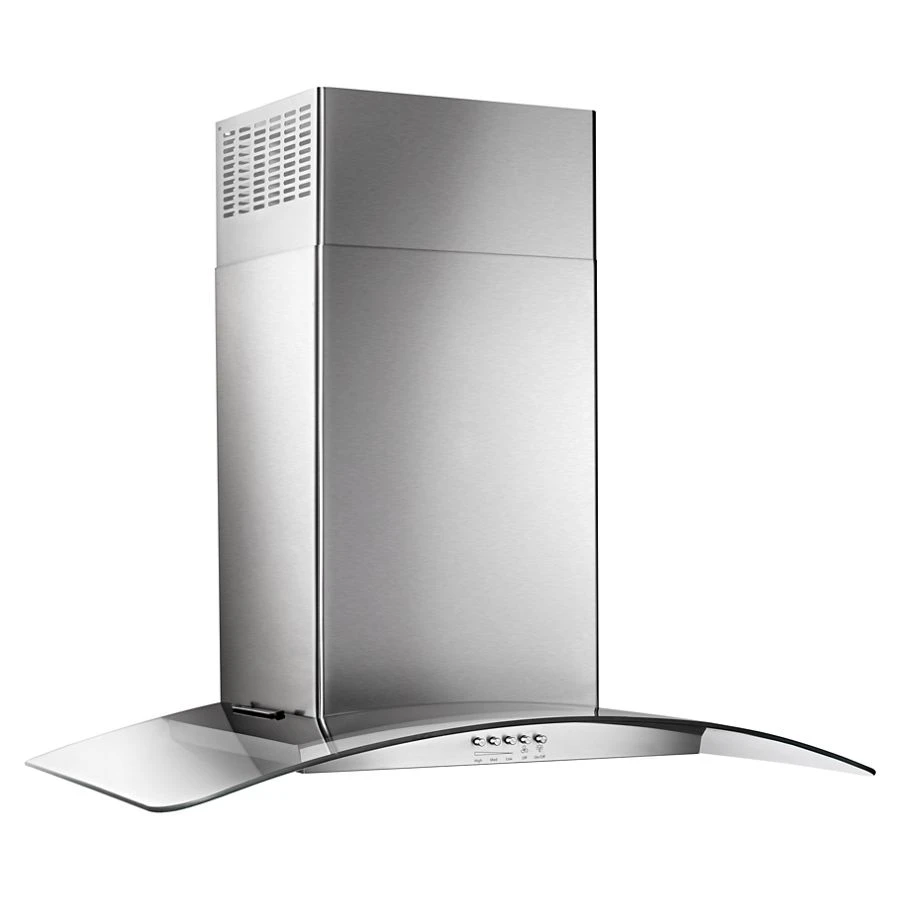 30" Concave Glass Wall Mount Range Hood WVW51UC0FS, product image 7 of 7
