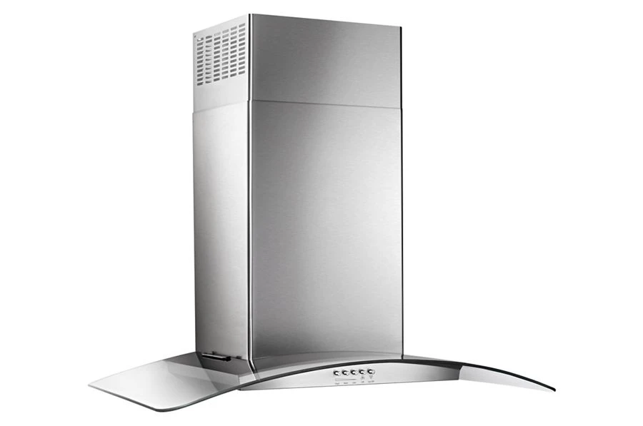 30" Concave Glass Wall Mount Range Hood WVW51UC0FS