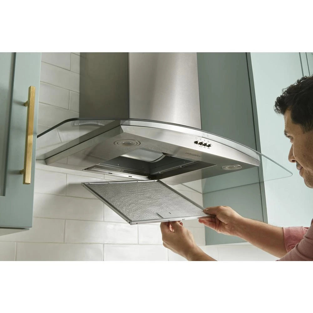 30" Curved Glass Wall Mount Range Hood view 20