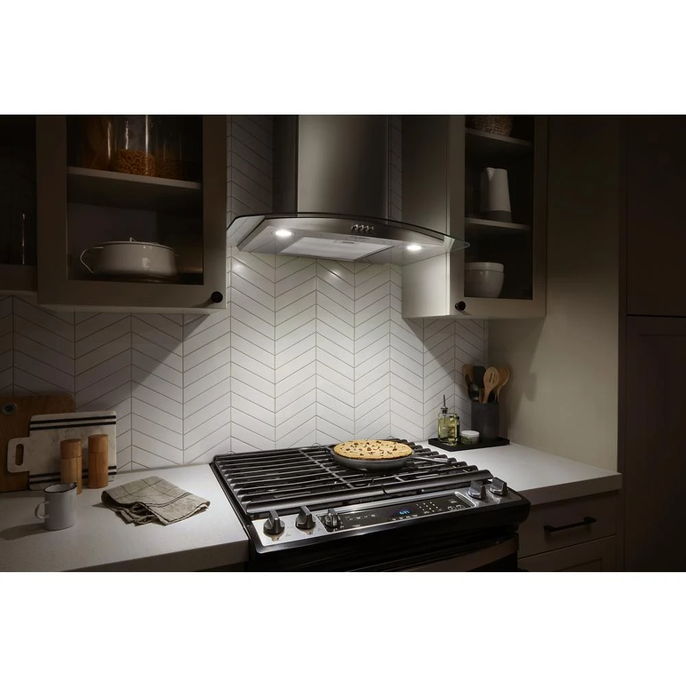 30" Curved Glass Wall Mount Range Hood view 26