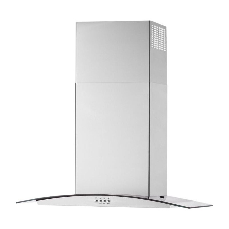 30" Curved Glass Wall Mount Range Hood WVW51UC0LS