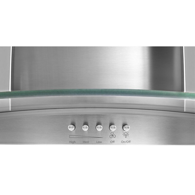 36" Concave Glass Wall Mount Range Hood WVW51UC6FS