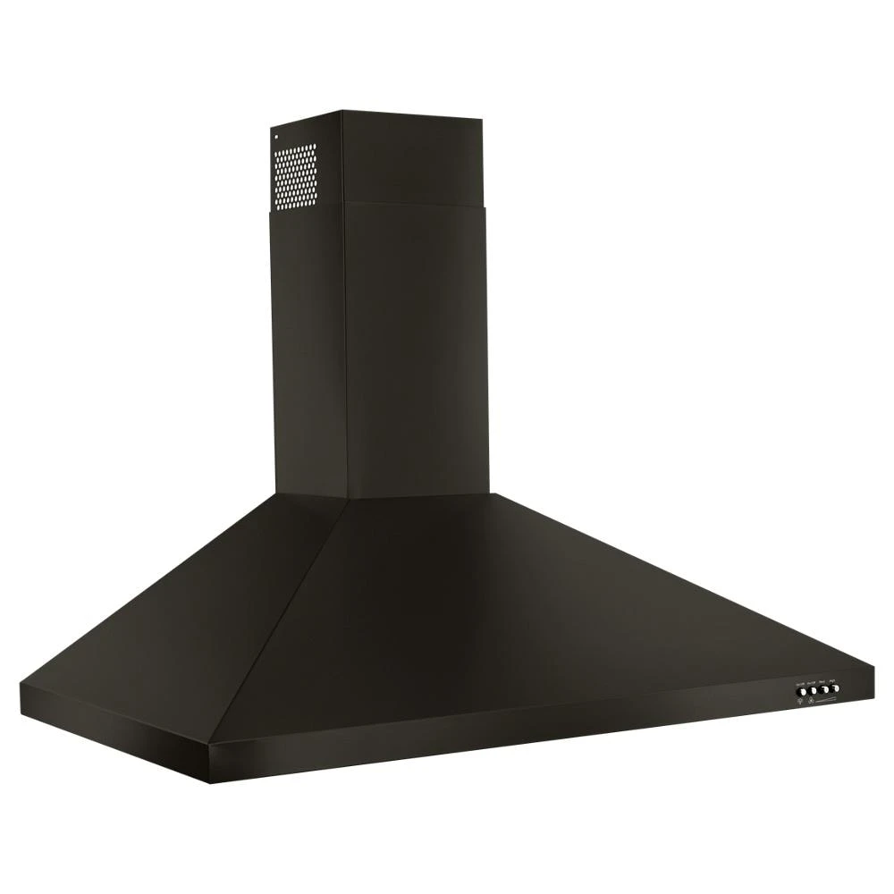 30" Contemporary Black Stainless Wall Mount Range Hood view 3