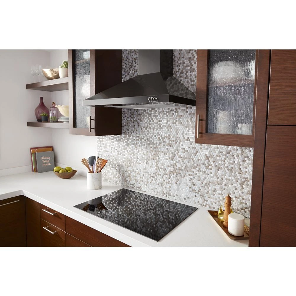 30" Contemporary Black Stainless Wall Mount Range Hood view 8