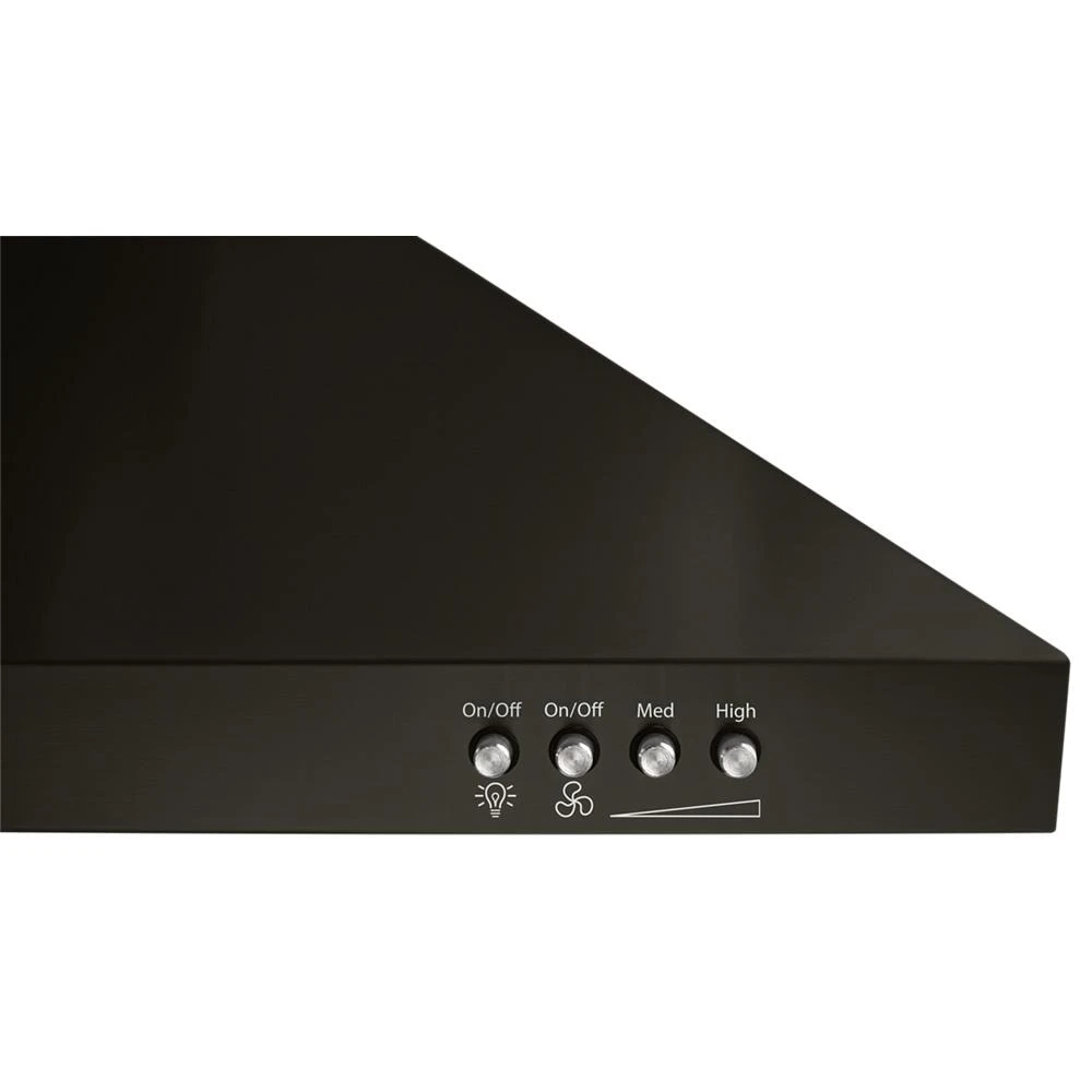 30" Contemporary Black Stainless Wall Mount Range Hood view 11