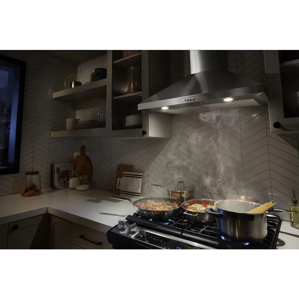 36" Chimney Wall Mount Range Hood WVW53UC6LS