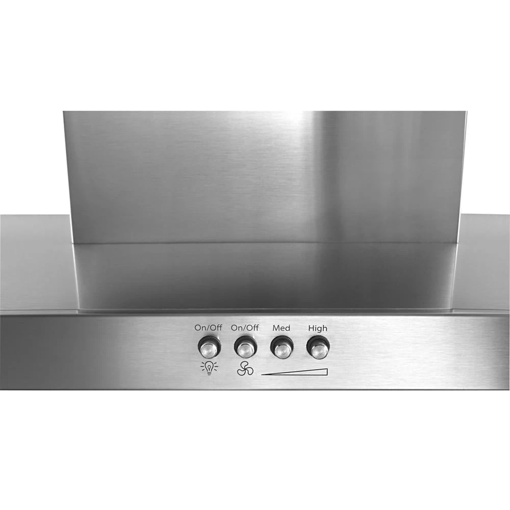 30" Stainless Steel Wall Mount Flat Range Hood view 10