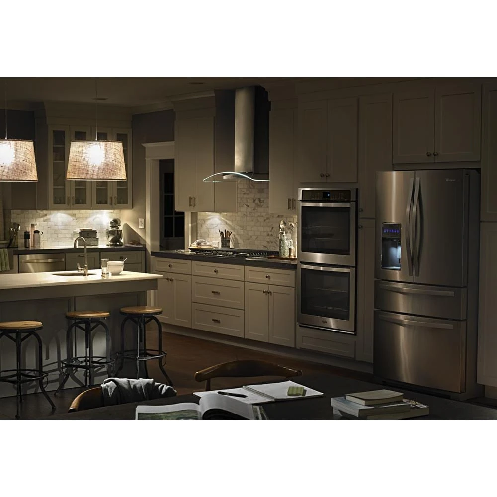 30" Modern Glass Wall Mount Range Hood view 2