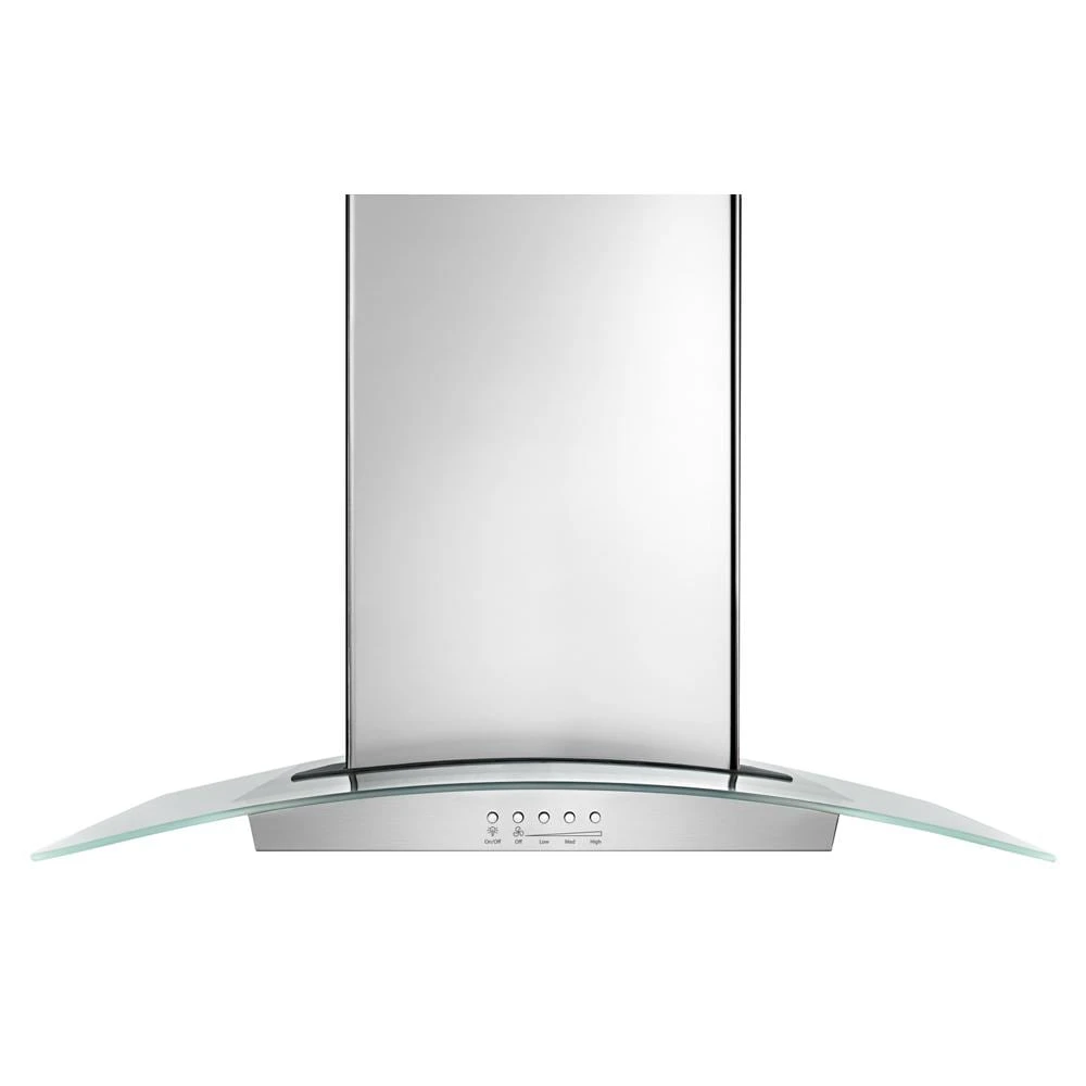 30" Modern Glass Wall Mount Range Hood view 4