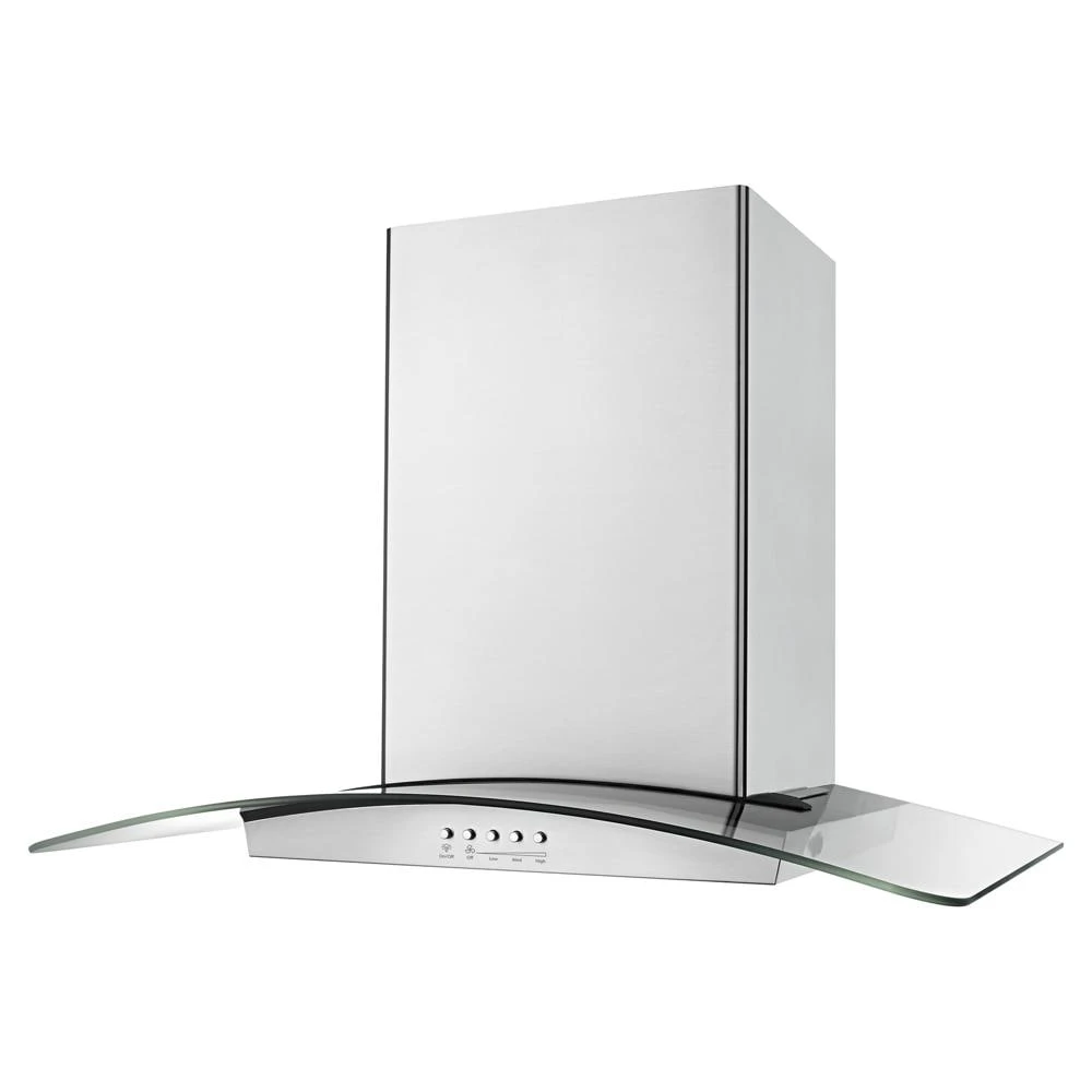 30" Modern Glass Wall Mount Range Hood view 7