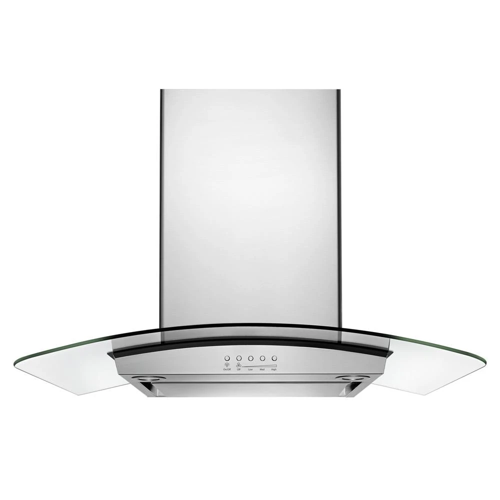 30" Modern Glass Wall Mount Range Hood view 8