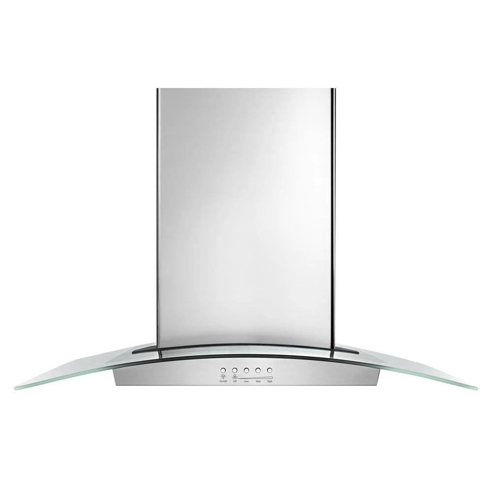 30" Modern Glass Wall Mount Range Hood view 9