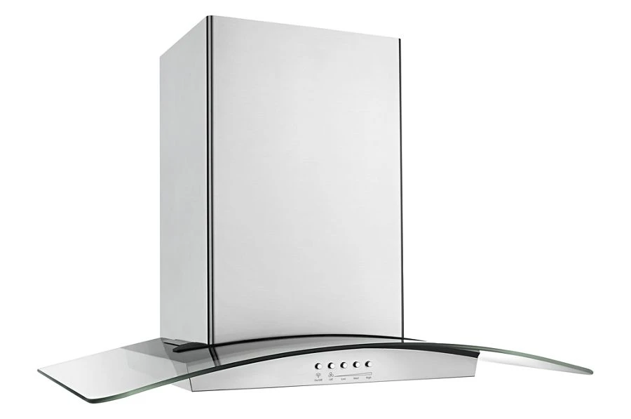 30" Modern Glass Wall Mount Range Hood WVW75UC0DS