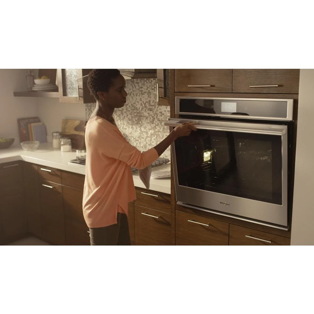 36" Modern Glass Wall Mount Range Hood WVW75UC6DS
