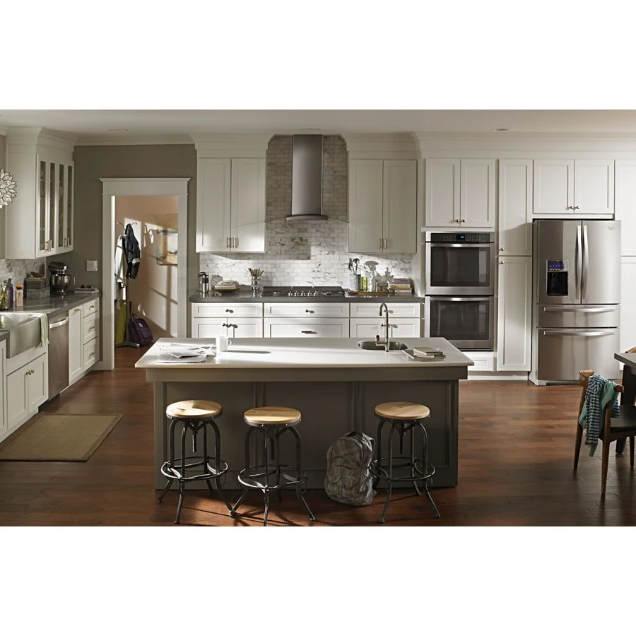36" Modern Glass Wall Mount Range Hood WVW75UC6DS