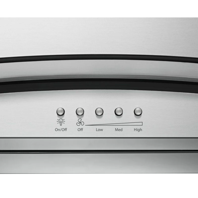 36" Modern Glass Wall Mount Range Hood view 4