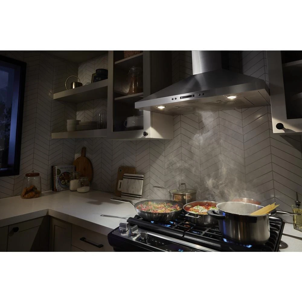 30" Chimney Wall Mount Range Hood with Dishwasher-Safe Grease Filters view 15