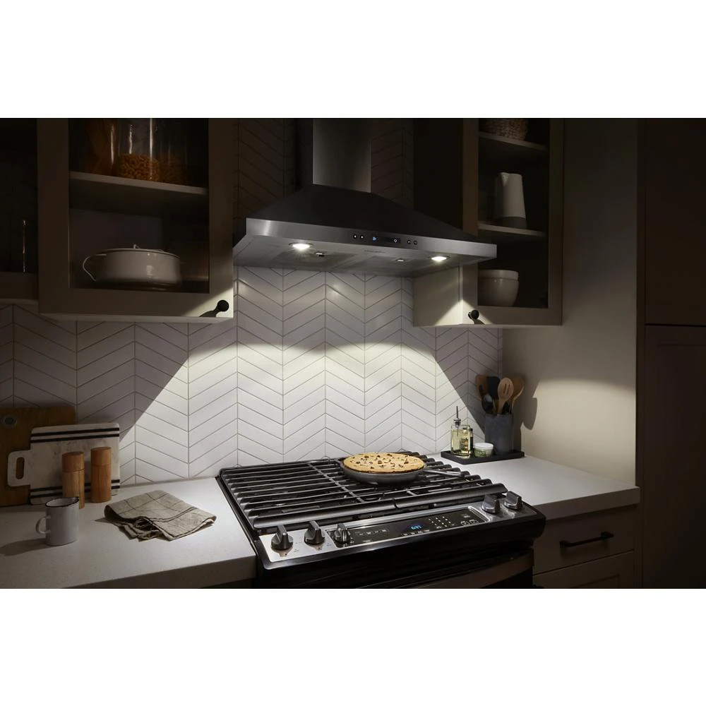 30" Chimney Wall Mount Range Hood with Dishwasher-Safe Grease Filters view 14