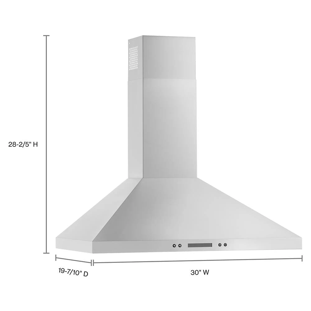 30" Chimney Wall Mount Range Hood with Dishwasher-Safe Grease Filters view 15