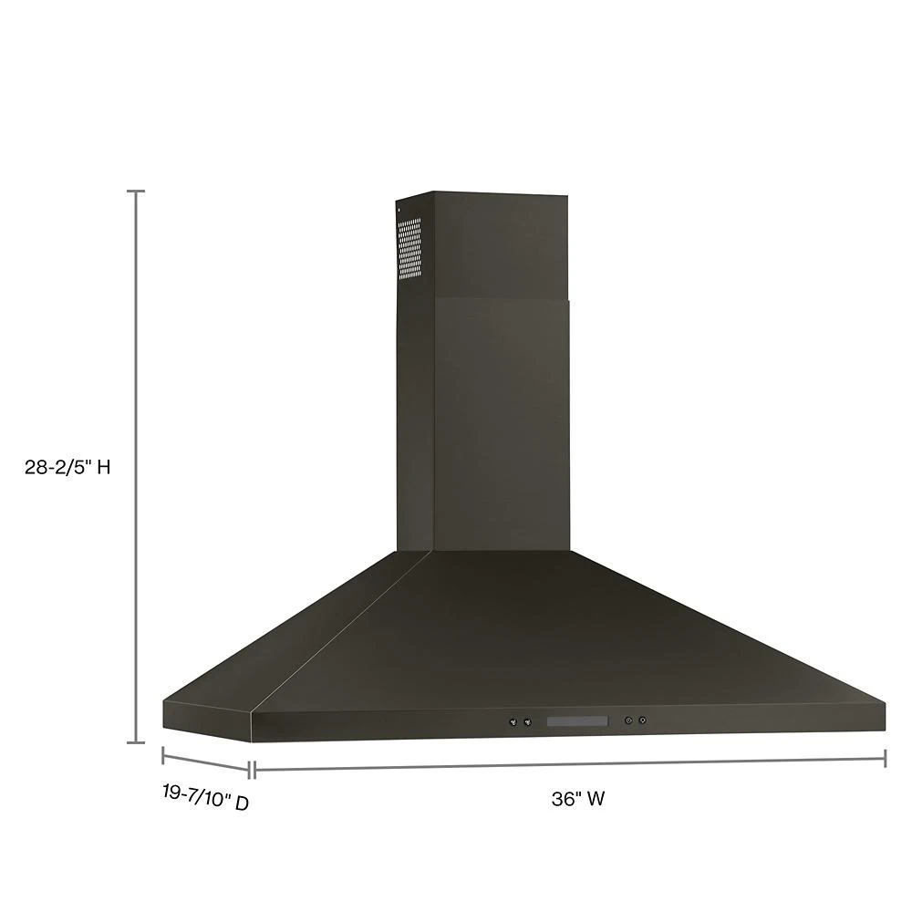 36" Chimney Wall Mount Range Hood with Dishwasher-Safe Grease Filters view 6