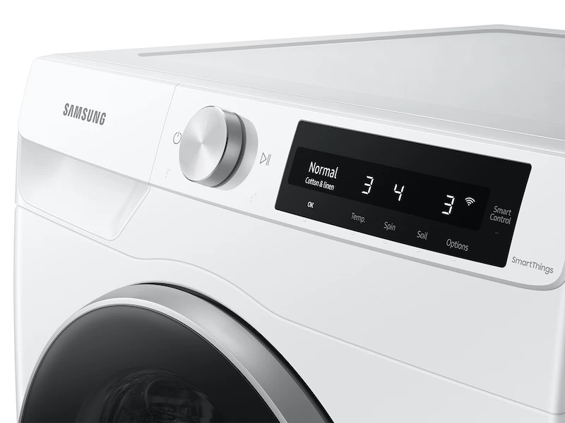 2.5 cu. ft. Compact Front Load Washer with AI Smart Dial and Super Speed Wash in White WW25B6900AWA2