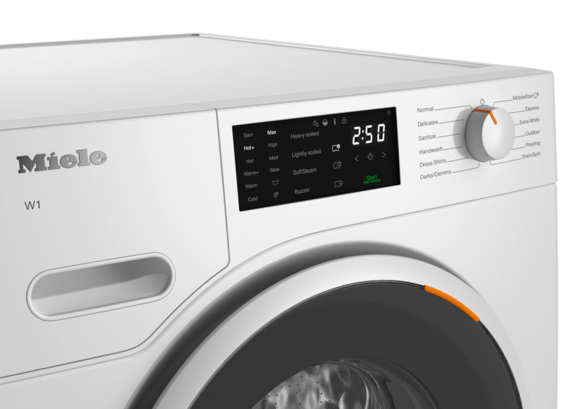 W1 front‑loading washing machine: With CapDosing and Miele@home for smart laundry care. WWD160WCS