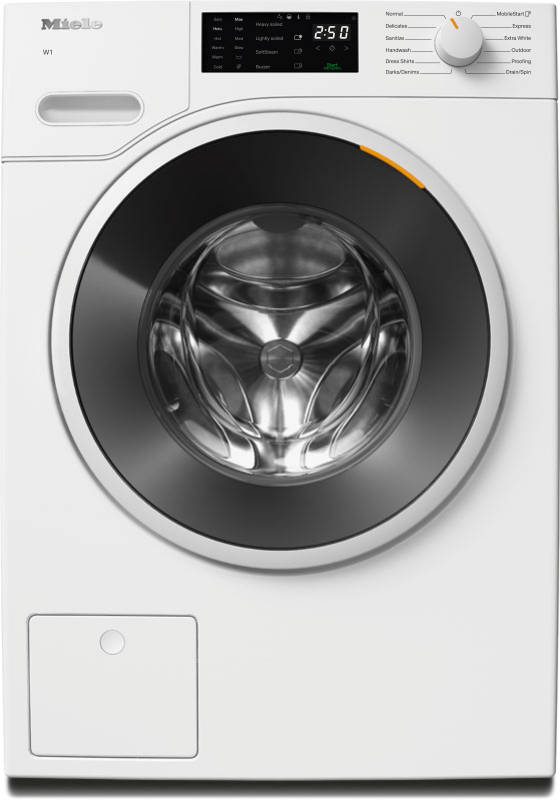 24" W1 Series Front Load Washer (Lotus White) WWD160WCSLW