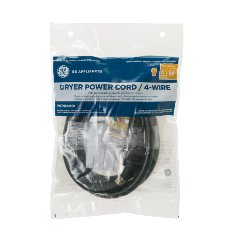 6' 30amp 4 Wire Dryer Cord WX09X10020