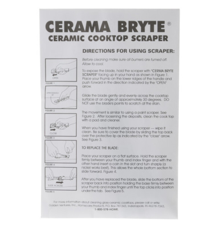 Cerama Bryte Cooktop Scraper WX10X302