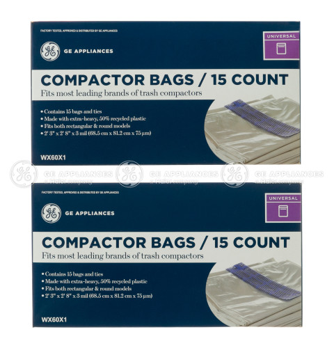 Compactor Bags 2 Pack WX60X12PK