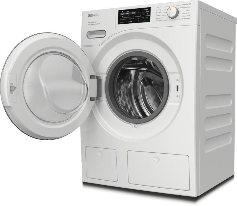 W1 front‑loading washing machine: With TwinDos, IntenseWash, and Miele@home for ultimate cleanliness and comfort. WXI860WCSTDOSINTENSEWASH