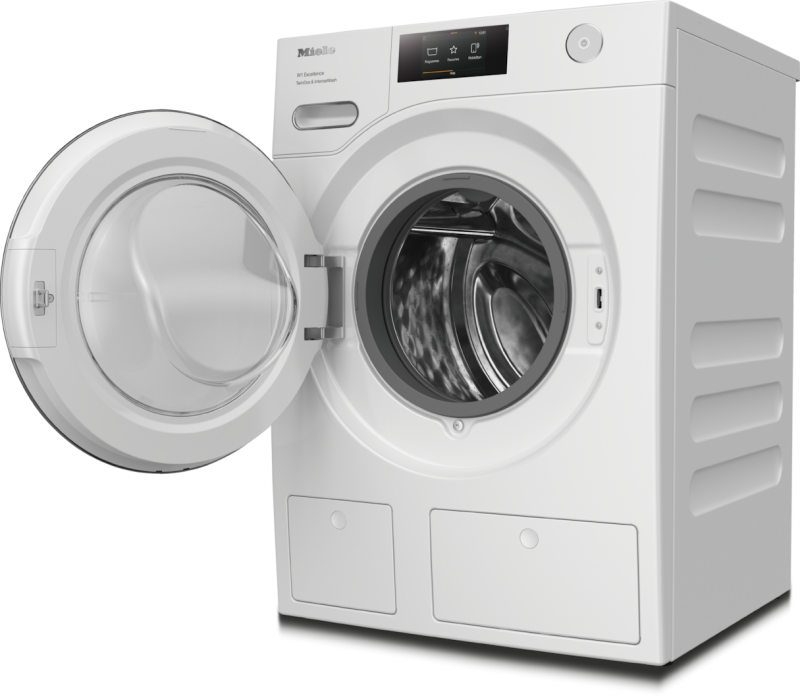 W1 front‑loading washing machine: With TwinDos, IntenseWash, and Miele@home for ultimate cleanliness and comfort. WXR860WCSTDOSINTENSEWASH