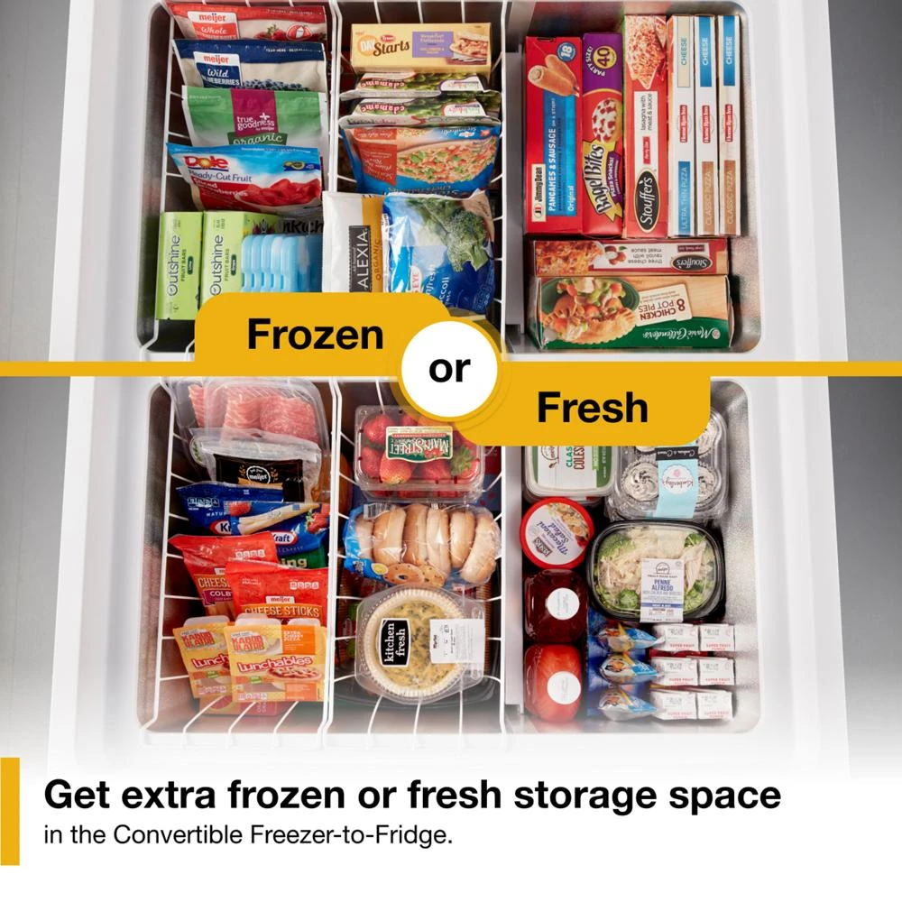9 Cu. Ft. Convertible Freezer to Refrigerator with Baskets WZC3209LW, product image 2 of 26