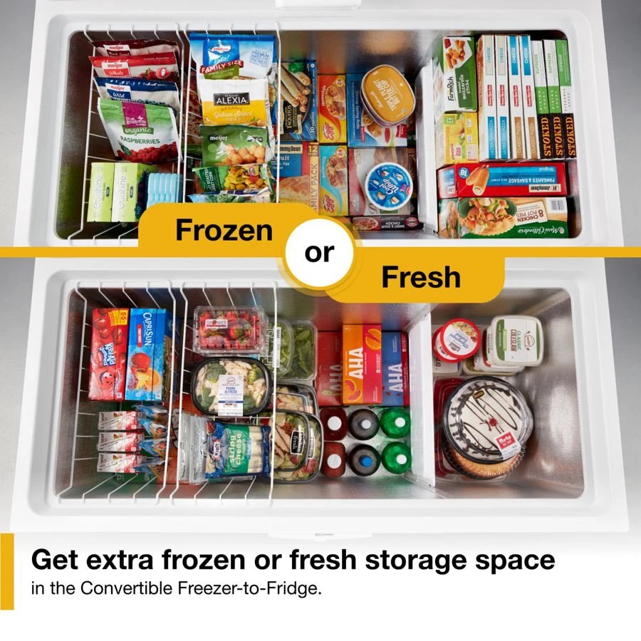 16 Cu. Ft. Convertible Freezer To Refrigerator With Baskets WZC5116LW