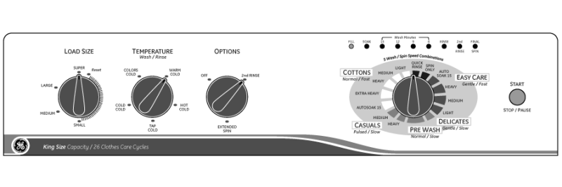 3.5 Cu. Ft. King-Size Capacity Washer with Stainless Steel Basket WZRE5260FGG