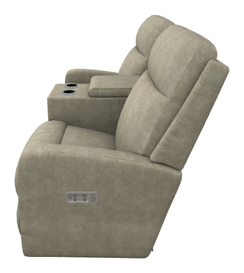 Finley Power Wall Reclining Loveseat w/ Console Headrest & Lumbar - X39747 X39747