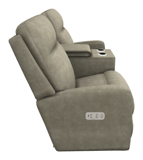 Finley Power Wall Reclining Loveseat w/ Console Headrest & Lumbar - X39747 X39747