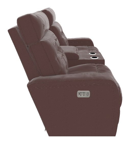 Baron Power Wall Reclining Loveseat w/ Console, Headrest & Lumbar - X39807 X39807