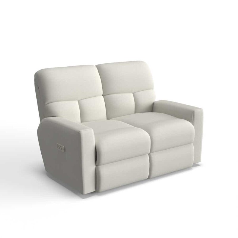 La-Z-Boy Hawthorn Power Reclining Loveseat W/ Headrest & Lumbar Cream X48780 Picture 1