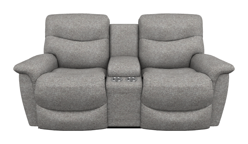 James Power Reclining Loveseat w/ Headrest, Lumbar & Console - X49521 X49521