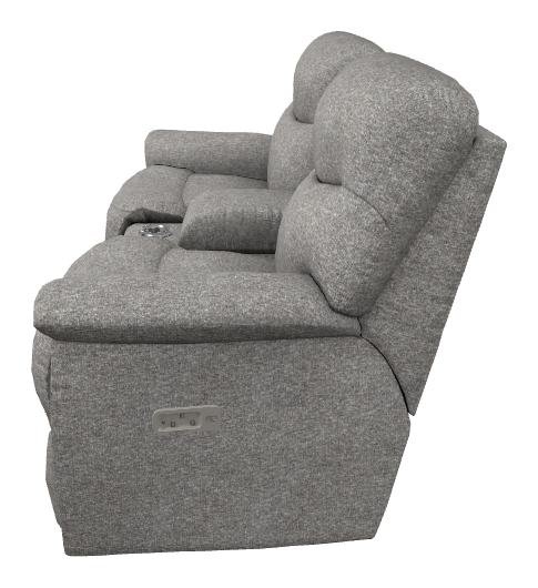 James Power Reclining Loveseat w/ Headrest, Lumbar & Console - X49521 X49521