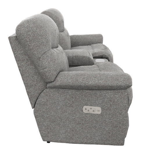 James Power Reclining Loveseat w/ Headrest, Lumbar & Console - X49521 X49521
