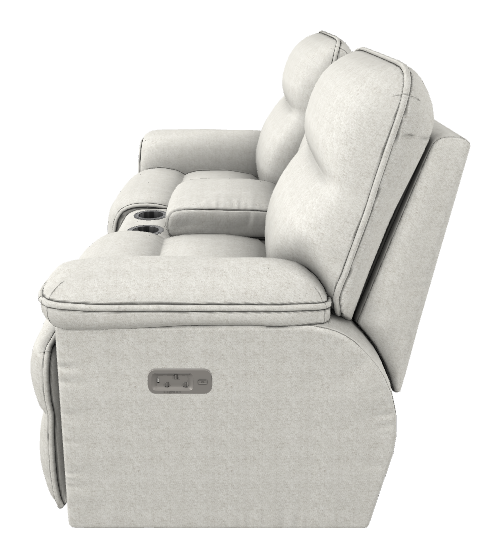 Jay Power Reclining Loveseat w/ Headrest, Lumbar & Console - X49706 X49706