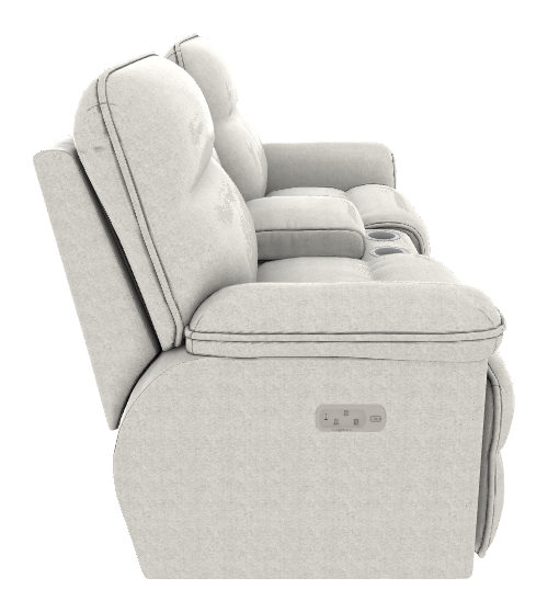 Jay Power Reclining Loveseat w/ Headrest, Lumbar & Console - X49706 X49706