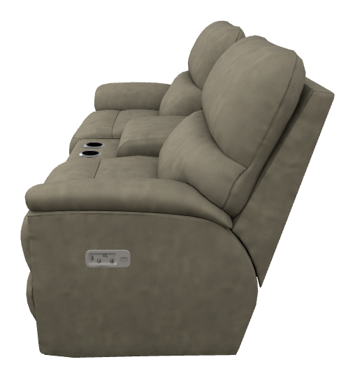 Brooks Power Reclining Loveseat w/ Console Headrest & Lumbar - X49727 X49727